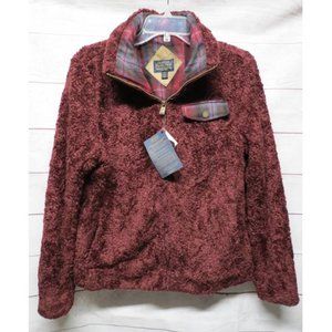 NEW Pendleton Fuzzy Zip Jacket Women Sz Med